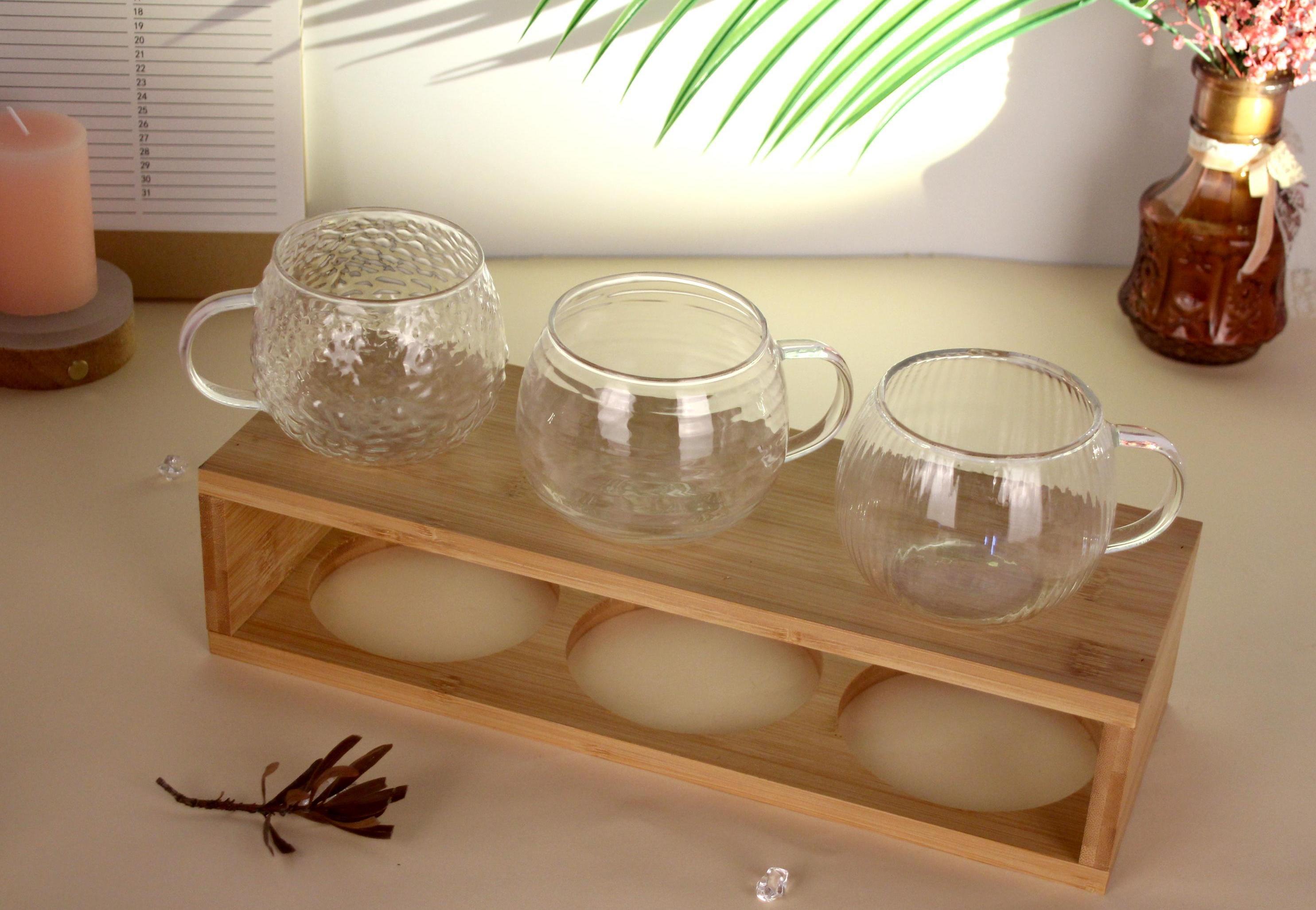 DCB-025JH Hammered Pattern Glass Cup 350ml