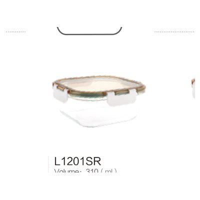 L1201SR Borosilicate Glass Container