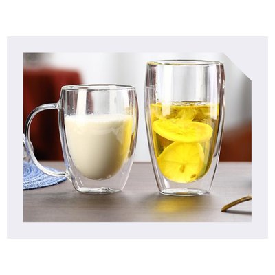 SCB001-B Glass Lid Cup Black